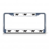 CAT CATS ANIMAL Metal License Plate Frame Tag Border Two Holes   322190864025